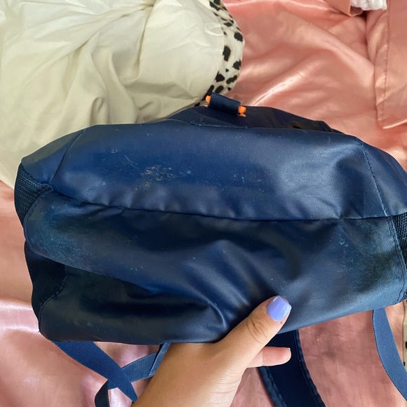 Navy and Orange Under Armour Storm backpack - Picture 7 of 8